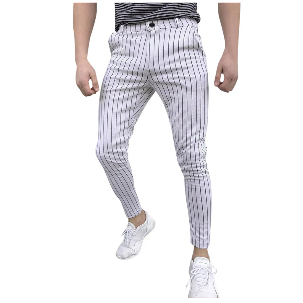 KANCOOLD Pants Mid Regular Straight men pants Men's Casual Slim Fit Skinny Business Formal Suit Dress Pants Slacks Trousers Nov1
