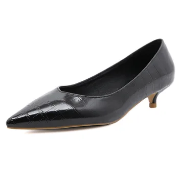 

MRCAVEWomen Pointed Toe Shoes Shallow Fine Heel Slip-On Fashion Party Single Shoes Pointed Sexy Female Heel Ladies Shoes