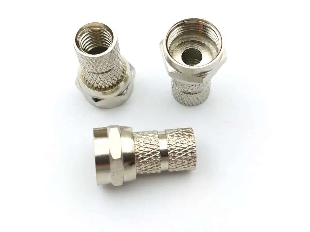 10 шт латунный F MALE TWIST на RG59 разъемы RF/коаксиальный|twist|twist connectors |