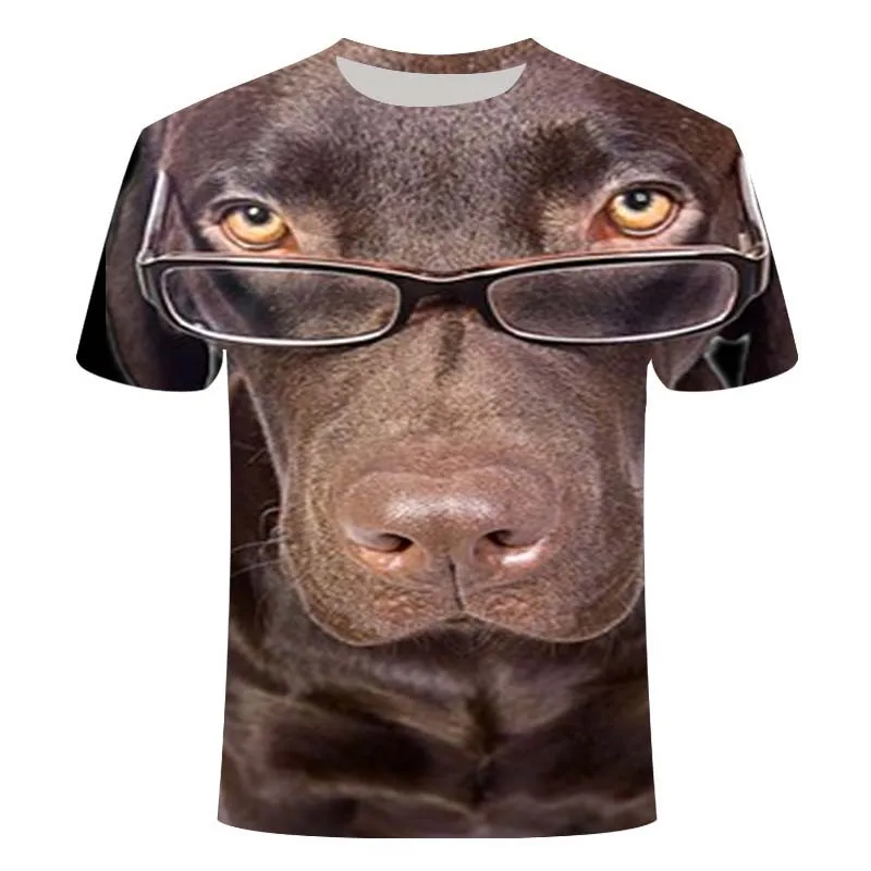 

2020 Men's 3D Style Dog Pattern 3D Printing T-shirt Summer Trend T-shirt Casual Comfortable Breathable Short Sleeve Top