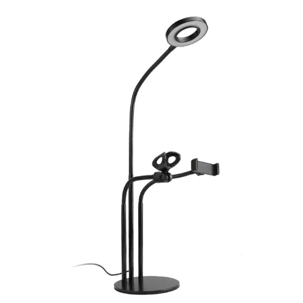 

LED Camera Photography Selfie Fill Light Mobile Phone With light. Clip Microphone Bracket 5 - 8.5cm Ring Lighting