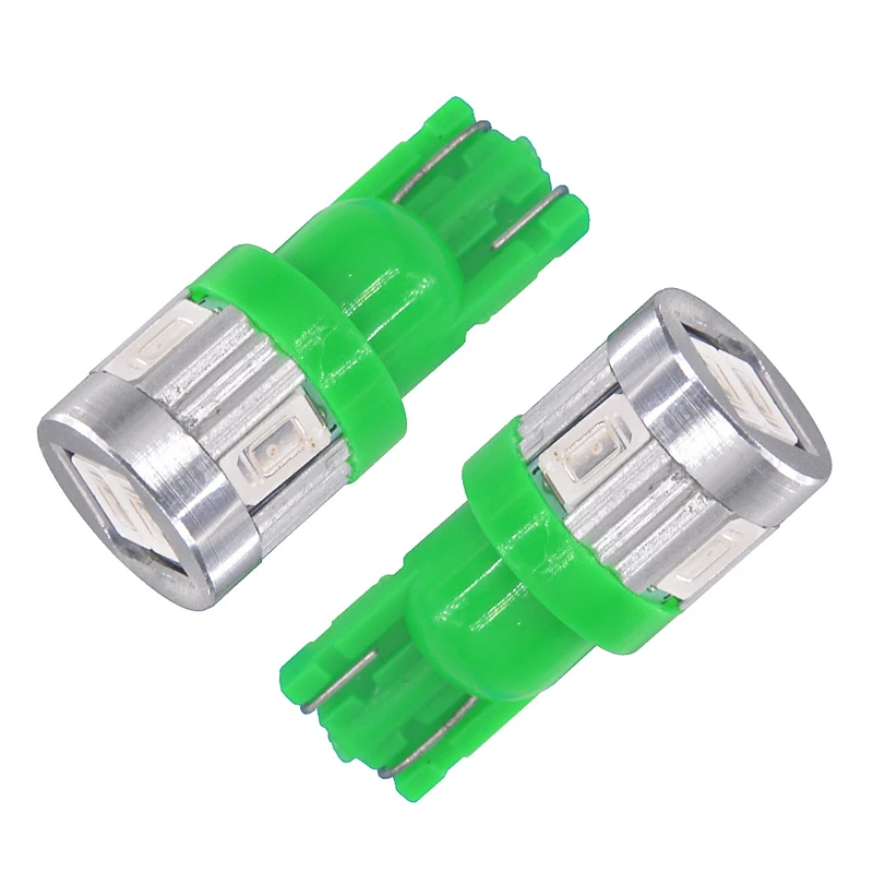100x T10 W5W 6 светодиодный 5630 SMD168 клина автомобиля Замена обратный инструмент Панель лампы для Габаритные огни 12В