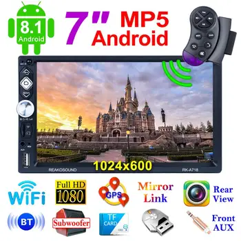 

Android 8.1 Car Mp5 Gps Player + Phonelink+ +Bluetooth +FM Function+wifi