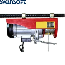 Лидер продаж маленький Электрический подъемный кран PA400 мини Портативный подъемный кран 12/20/возможностью погружения на глубину до 30 м стальной проволоки подъёмник для мелкого бытового кран ремонт крана