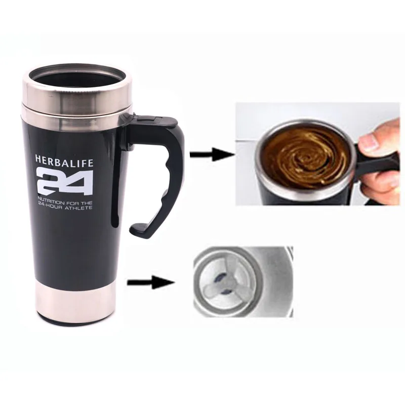 Черный цвет Herbalife Nutrition Shake Bottle 500 мл нержавеющая самоперемешивающаяся кружка