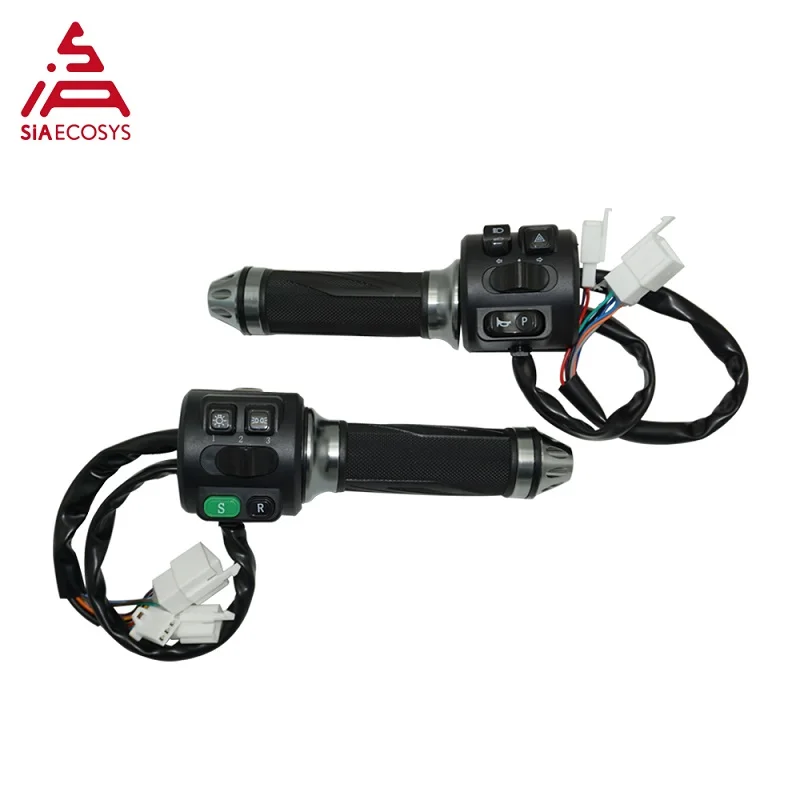 Motorcycle Accessories Electric Bike Throttle SIAECOSYS Z6 Throttle Switch Combination with Parking Reverse Sport 3 Speed Mode Handle Throttle for Z6 Motorbike