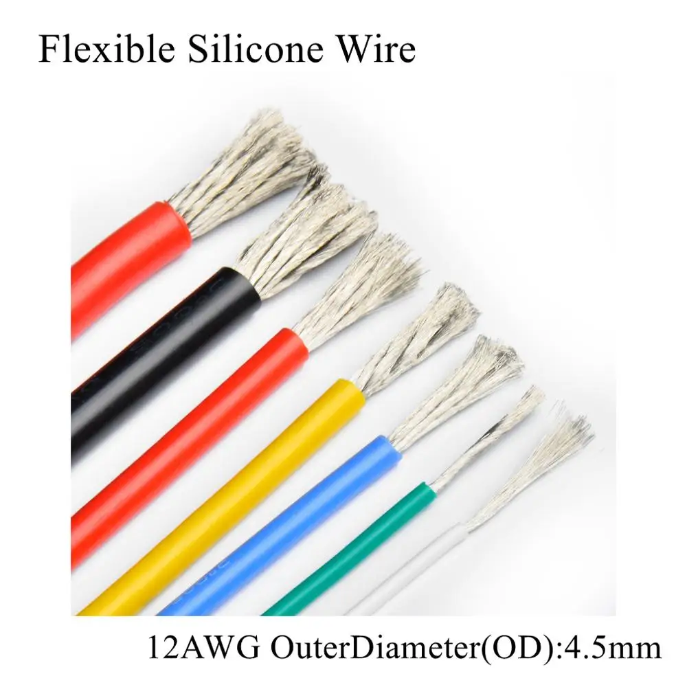 Силиконовый провод 12AWG ультрагибкая испытательная линия высокотемпературный