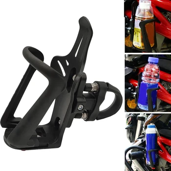

Clamp On Accessories Adjustable Motorcycle Bracket Bottle Holder Practical Drinking Durable Mounting Bike Cup Crash Bar Cycling