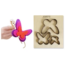 Новые три бабочки DIY деревянная форма ремесла резки штампы для создания скрапбукинга альбом тиснение бумажные карты/фетровые Тряпичные куклы
