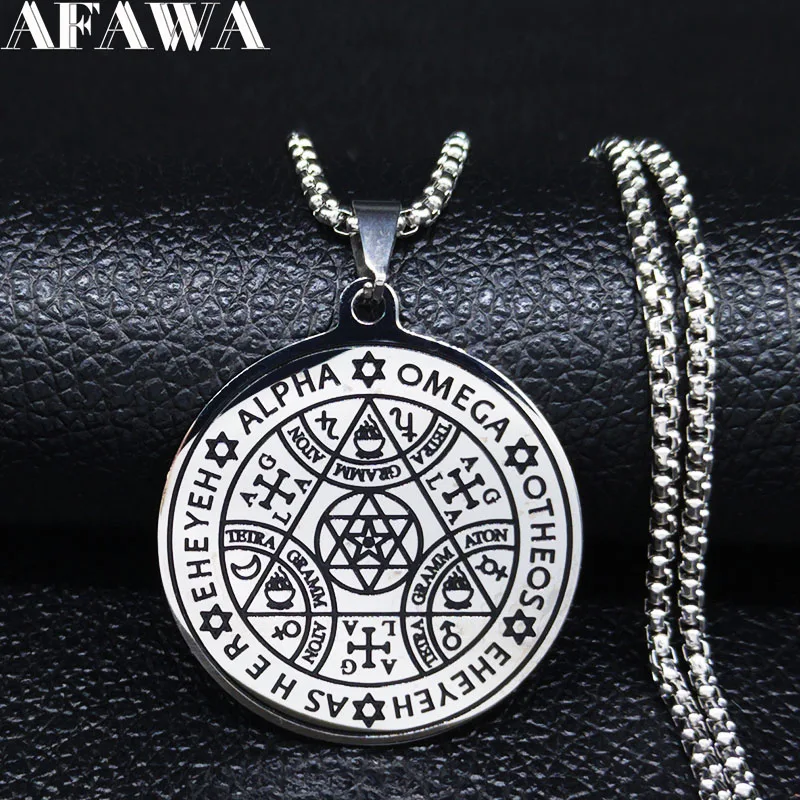 Colgante Tetragrammaton Con Cadena 40 Cm De Plata. Amuleto | Cuotas Sin
