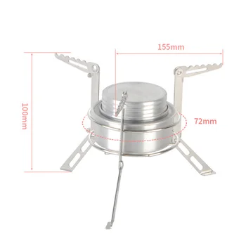 

Set Alcohol Stove Stativ Brenner Aluminium Aluminum Silber Stainless Steel