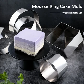 

Stainless Steel Round Mousse Rings Mold circular Bread Ring Mold baking Wedding Molds Ustensiles Patisserie