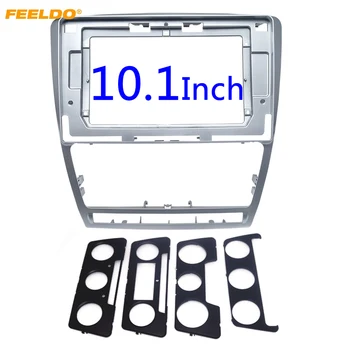 

FEELDO Car Stereo Radio for Skoda Octavia 04-14 Big Screen 10.1" Fascia Frame Adapter 2Din DVD Player Panel Dash Frame Kit