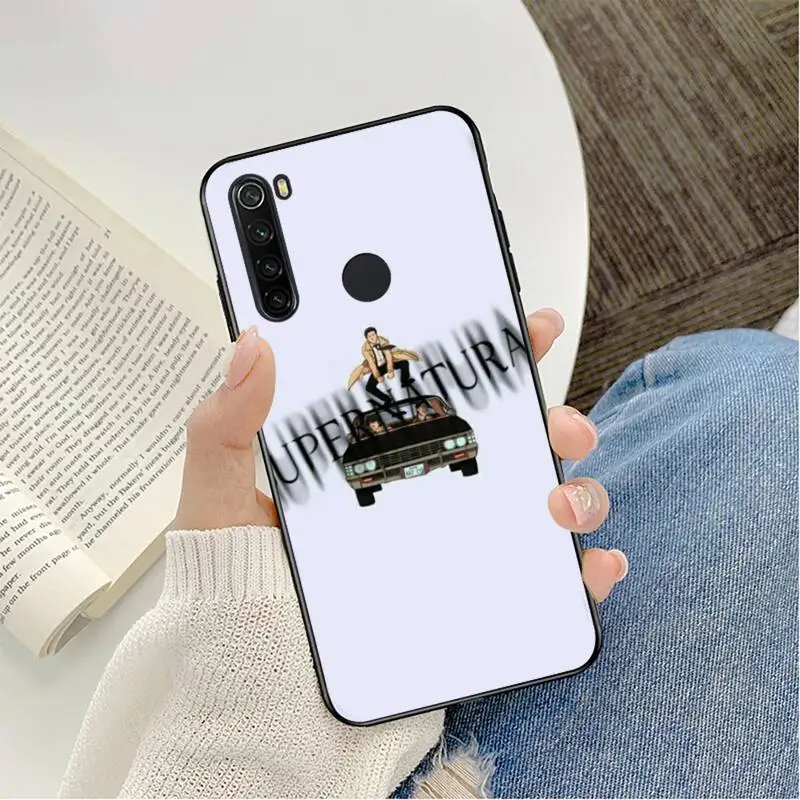 cool Supernatural tv logo Phone Case For Redmi note 8Pro 8T 9 Redmi note 6pro 7 7A 6 6A 8 5plus note 9 pro case xiaomi leather case custom Cases For Xiaomi