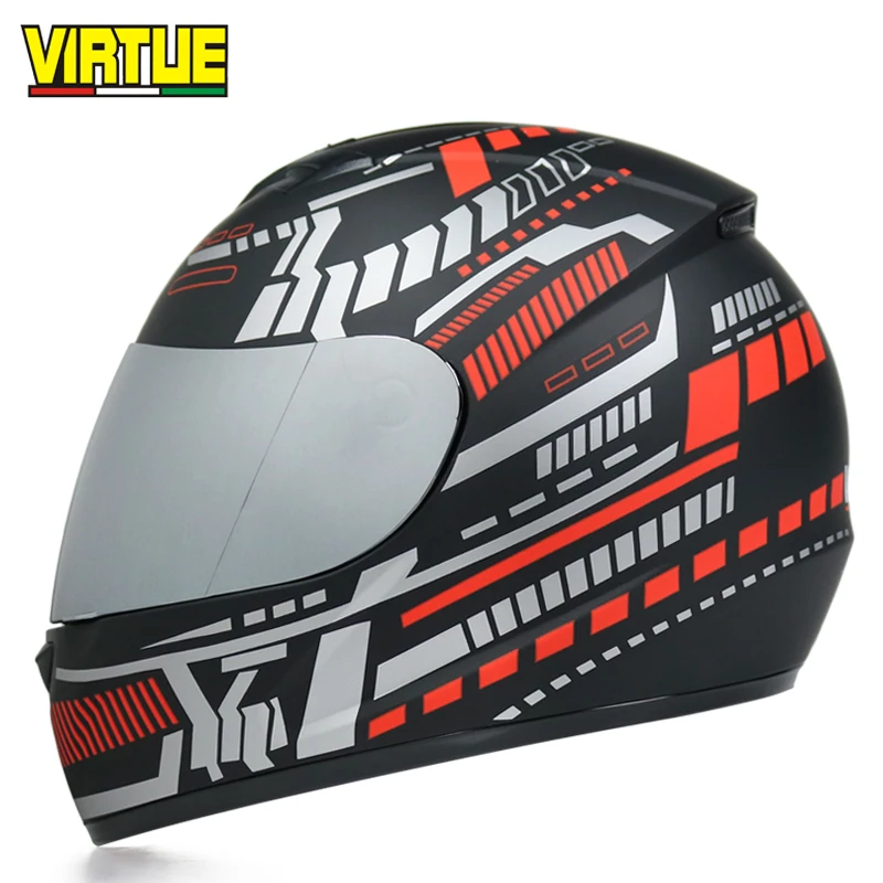 Полнолицевой шлем moto rcycle шлемы Racing dot capacete de moto ciclista para moto cross cask casco s m l xl матовый черный - Цвет: c5