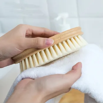 

Wood Laundry Brush Soft Shoes Brush Wash Clothes Multi-function Clothing Cleaning Board Shoes Suit Brush