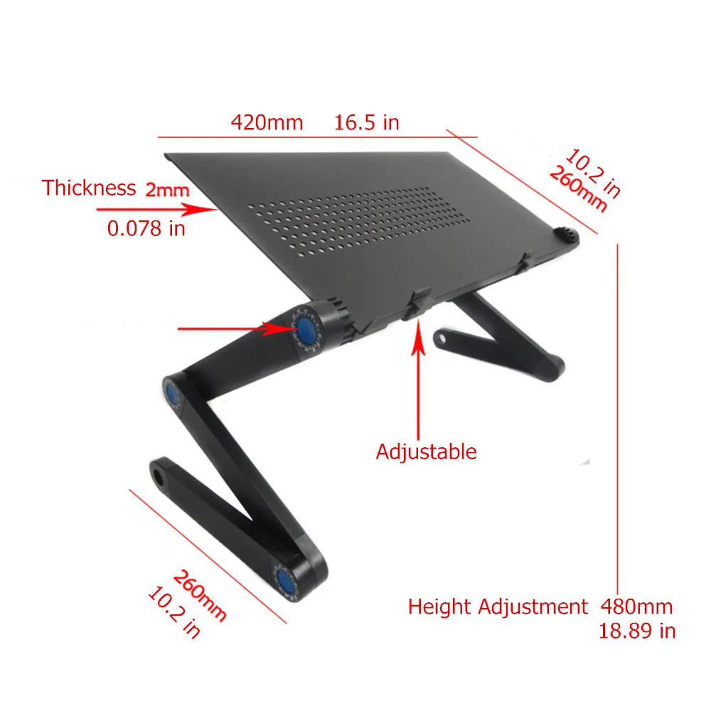Adjustable Laptop Standing Desk Bed Multifunctional Laptop Table 360° Rotating Suporte Notebook
