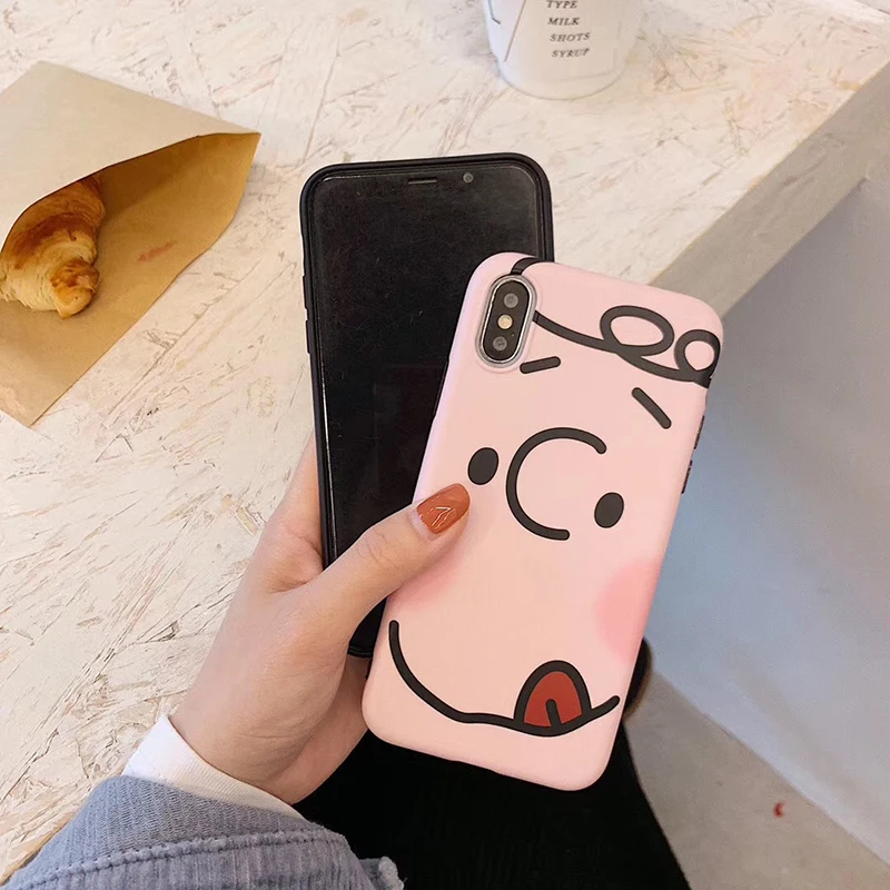 Чехлы для телефонов с рисунком "Charlie коричневый Lucy" для iPhone 11 Pro 6 6s 7 8 Plus X XS MAX XR для iPhone 11ProMax телесного цвета мягкий чехол