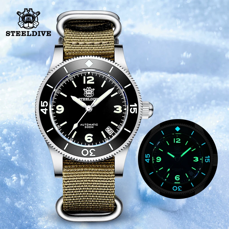STEELDIVE 1952 del Mondo In Primo Luogo Dive Watch Cinquanta Fathoms  Acciaio Inox Orologio Subacqueo 300m Mens Orologi Meccanici Automatici  Zaffiro di lusso|Sports Watches| - AliExpress
