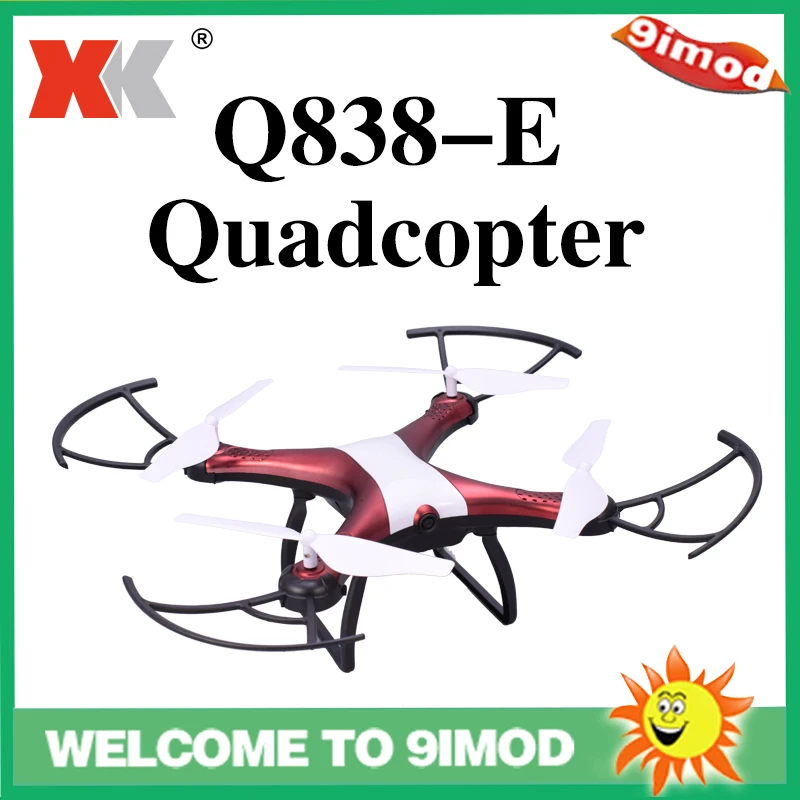 XK Q838-E 720P 2,4G RC Квадрокоптер четырехосный летательный аппарат WiFi передача в реальном времени 360 градусов беспилотник игрушка зеленый/красный - Цвет: Красный