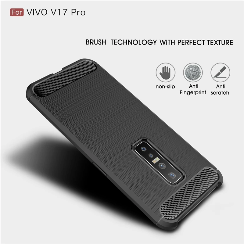 Чехол wolfrule для Vivo V17 Pro чехол противоударный бампер из углеродного волокна чехол для Vivo V17 Pro Чехол для телефона для Vivo V17Pro чехол 6,44"