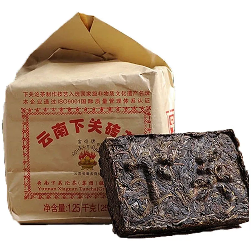 Необработанный чай из ПУ erh премиум класса 250 г Xiaguan Baoyan Pai Pu Erh Xia Guan тибетский