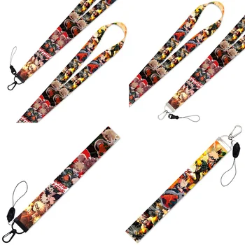 

Japan Anime My Hero Academia Figure Izuku Midoriya Bakugo Neck Strap Lanyard Soft Fabric Mobile Phone Lanyard