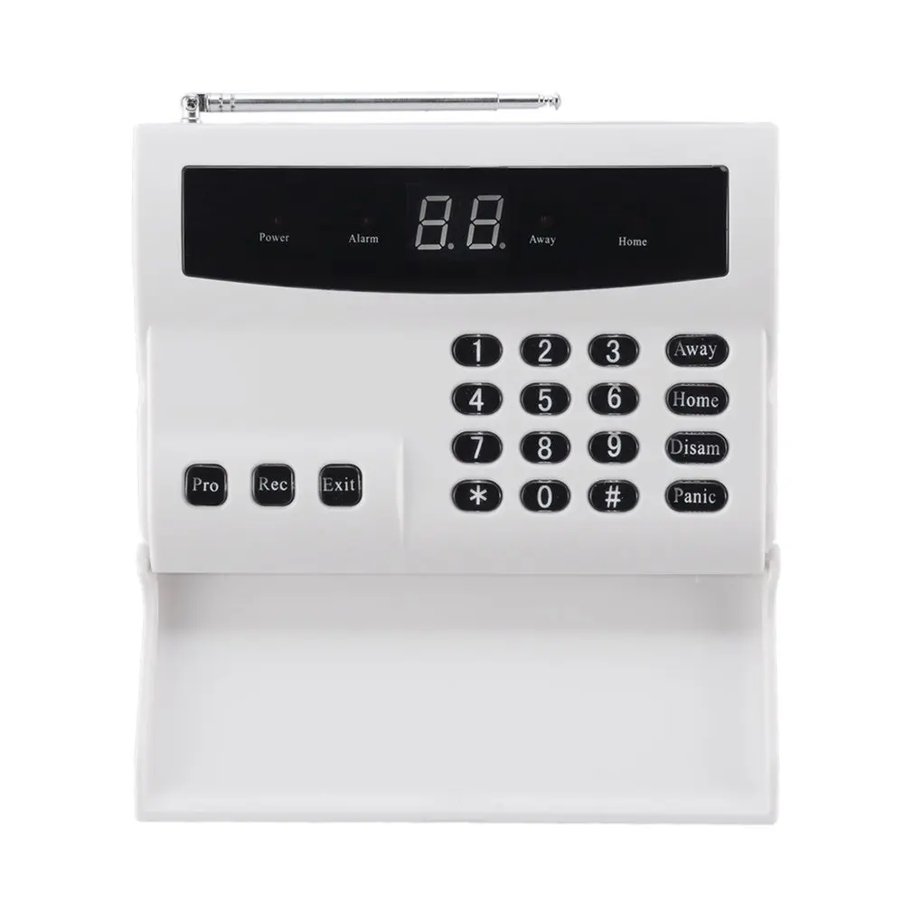 

LED Intelligent Wireless Digital Home Security Alarm System Fireproof Burglarproof Emergency Help White For Home Safe