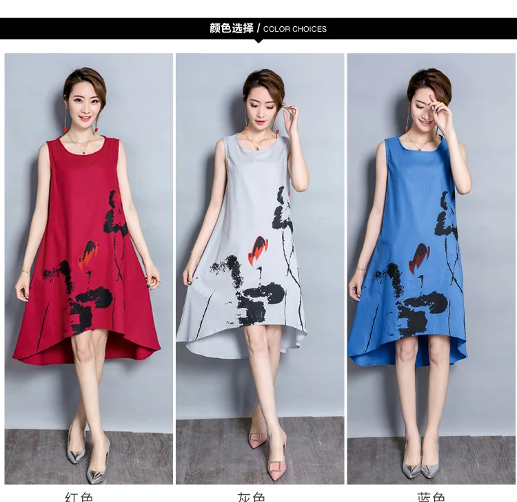 Платье ограниченная по времени распродажа Летняя мода Стиль Китайский традиционный женский халат большие размеры M-6xl