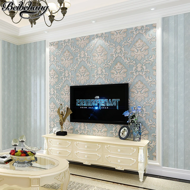 

Современные Простые 3D обои WELLYU для спальни, гостиной, полосатые, нетканые обои, фон для телевизора в европейском стиле