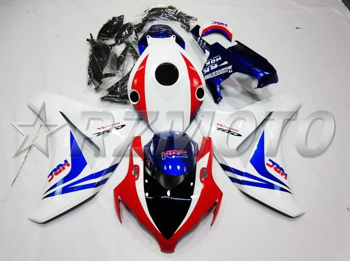 Инжекционного метода литья) ABS Полный комплект обтекателя пригодный для Honda CBR1000RR 08-11 2008 2009 2010 2011 CBR1000 Обтекатели красного и синего цвета, высокая отключающая способность