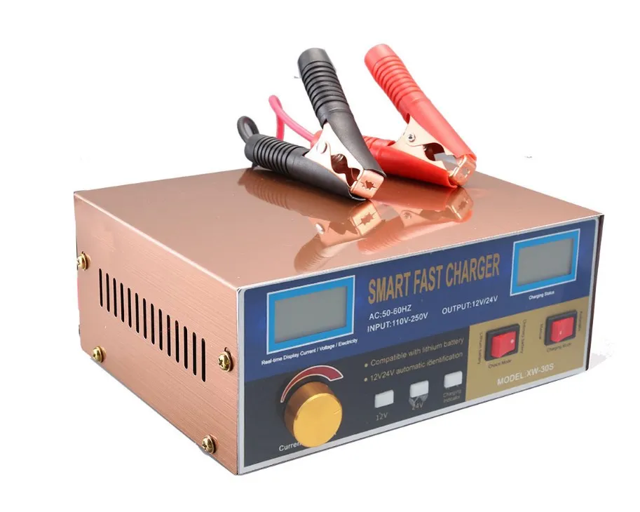 12V/24V Car Smart Battery Charger Fully Automatic Battery Maintainer MF-3S Smart Pulse Repair Charger With LED Display