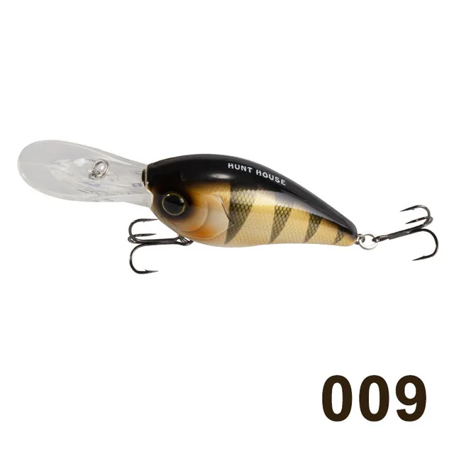 Hunthouse strike king crank рыболовная приманка глубокий дайвинг crankbait 6th Sense Silent Series deep Diver Crankbaits dancer DT LW119 - Цвет: 009