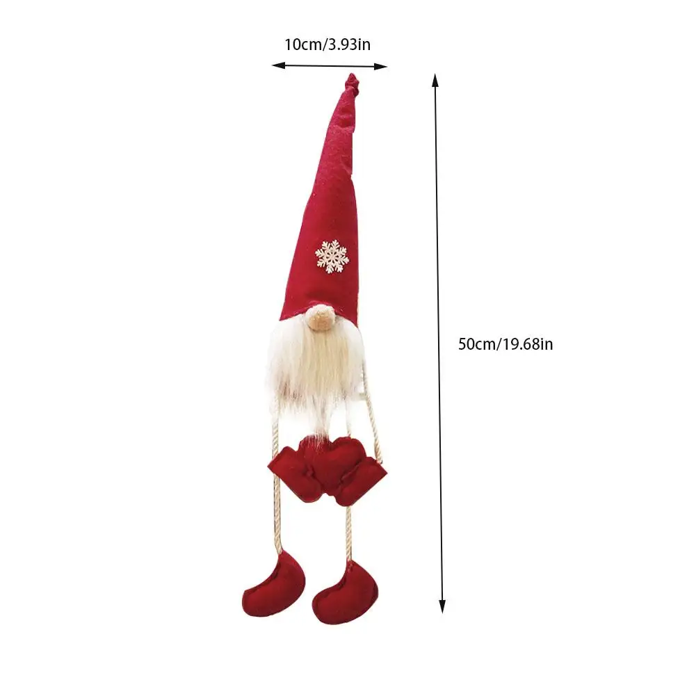 10x50 см Санта-Клаус ткань художественное украшение старая кукла мужчины на год безликая фигурка игрушка, Новогодний подарок украшение