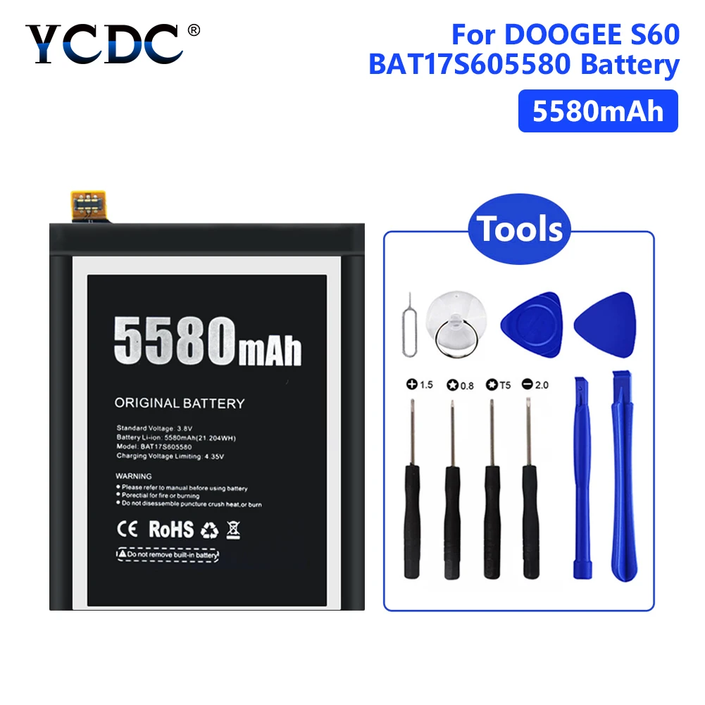 Новый оригинальный аккумулятор 5580 мач BAT17S605580 для DOOGEE S60 S 60 Lite умный с