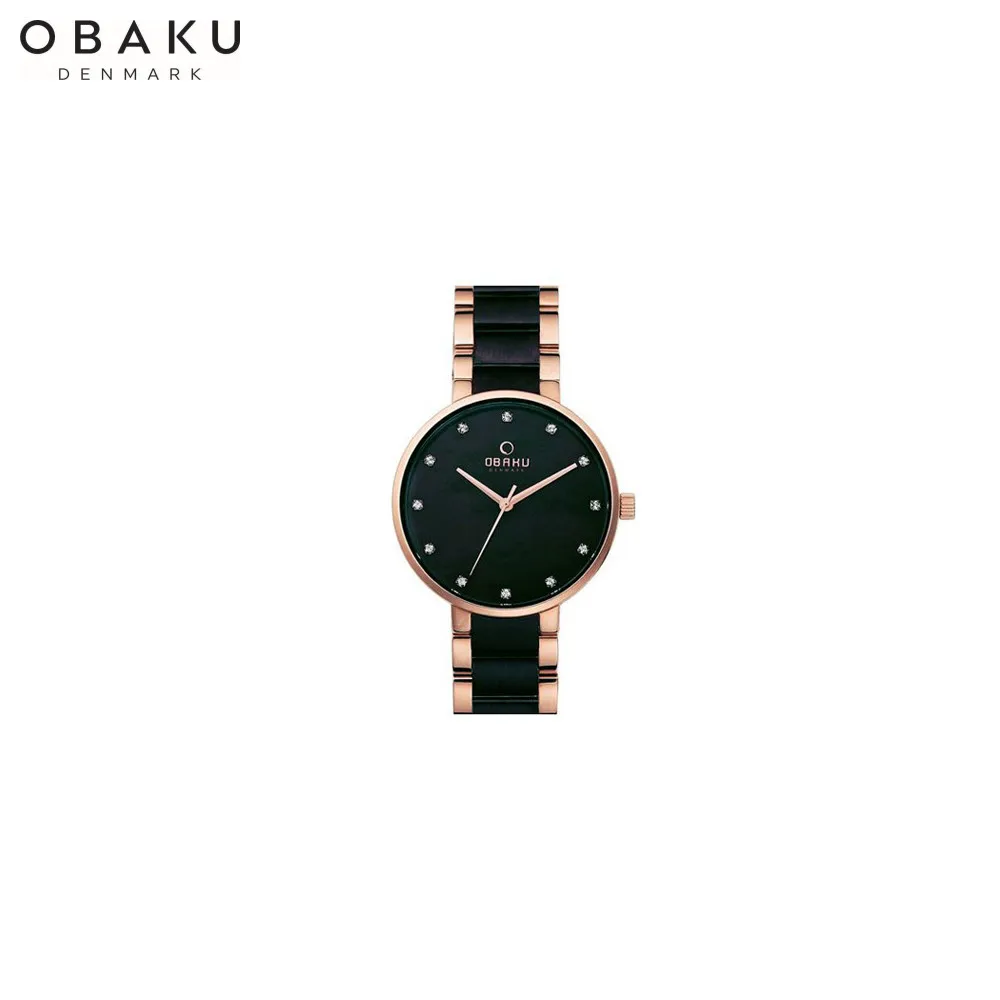 Наручные часы Obaku V189LXVJSJ женские кварцевые на биколорном браслете|Женские часы| |