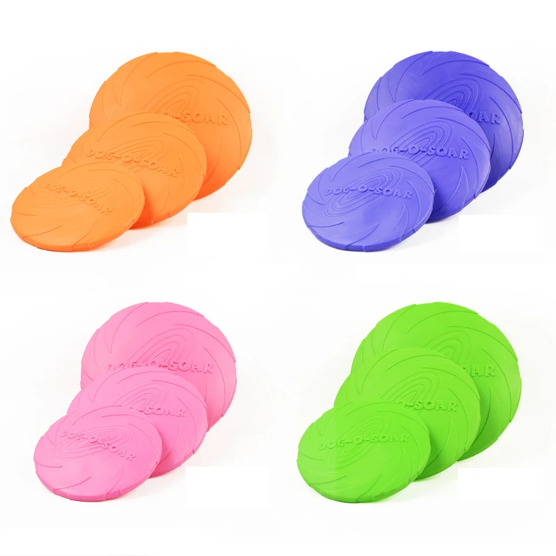 22CM Flying Discs for Large Dog Non-toxic Rubber Small Dog Toys Dog Accessories Supplies for Dogs Bite resistant Kong Dog Toy