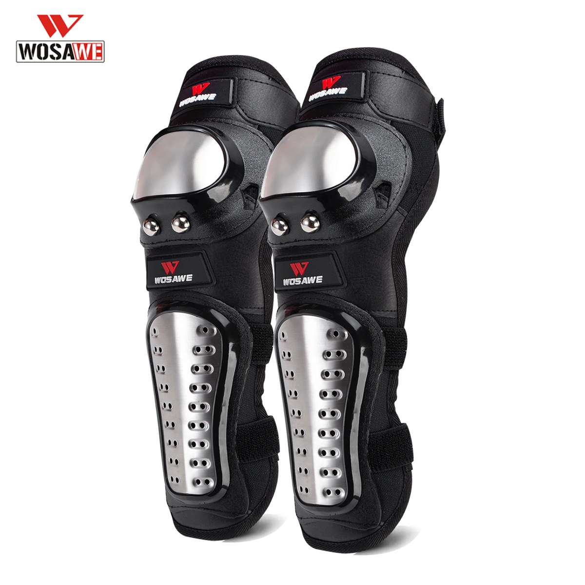 

WOSAWE Skiing Knee Protector Guard Elbow Pad Stainless Steel Cycing Protective Gear Men Women Rodilleras Moto Equipment