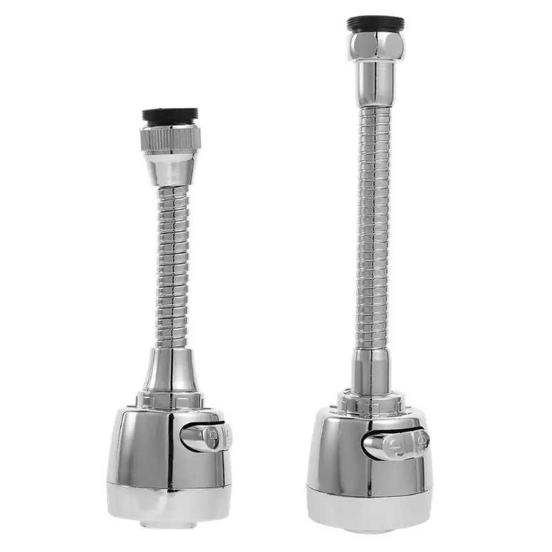 Flexible Rotatable Hose Tap Bend Water-saving Kitchen Stainless Steel Faucet Universal Hose Tap Aerator Faucet Nozzle Filter