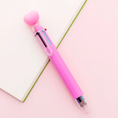 Lovely Unicorn Power 6Colors Chunky Ballpoint Pen School Office Supply Gift Stationery Papelaria Escolar - Цвет: A0425