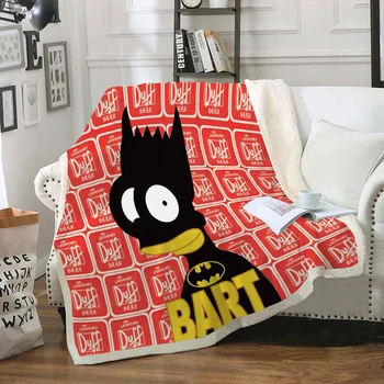 

Simpon Blanket Sofa Throw Blanket 3D Cartoon Pattern Blanket for Kids Car Travel Blanket Children Blankets for Beds Bed Sheet