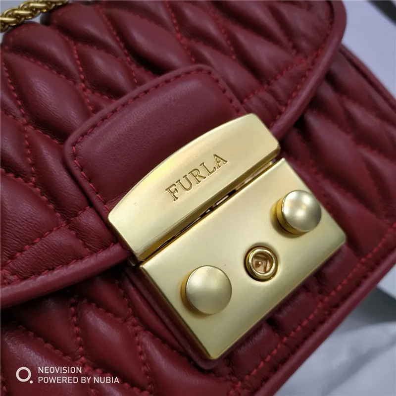 Высокое качество Китай красный цвет Furla Сумки, Новые поступления оригинальные FURLA женские сумки Размер 17 см x 14 см x 7 см горячая распродажа