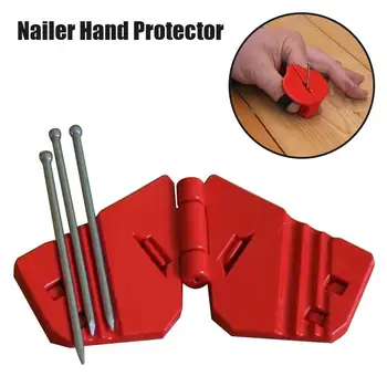 

Safety Nailer Hand Finger Protector Guard For Finish Nails Small Screws Staple Stretchable Design Woodworking Plastic Nail Guide