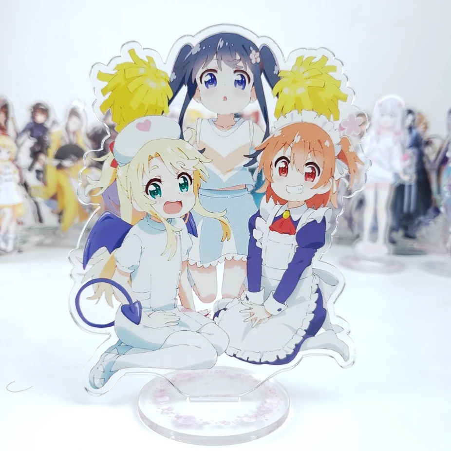 

Japan Anime Watashi ni Tenshi ga Maiorita! Shirosaki Hana Hinata Hoshino Cosplay Acrylic Stand Figure Model Plate Decor Toy Gift