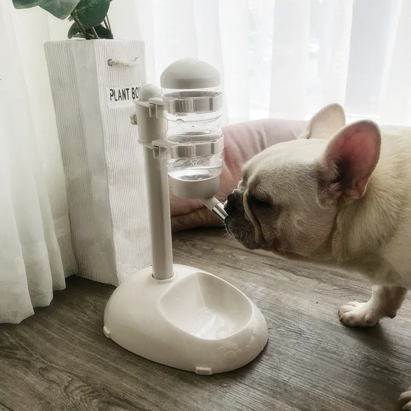 Dog Can Lift Water Cup Hanging Type Non-wet Mouth Automatic Drinking Water Feeder Pet Vertical Cat Drinking Fountain Mobile