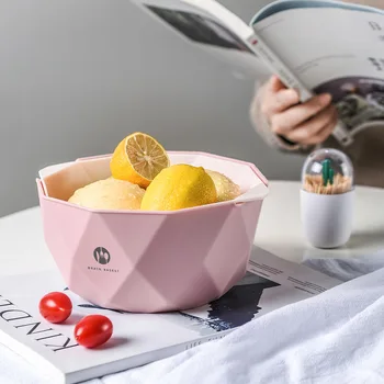 

Double-drain Basket Washing Dishes Kitchen Sink Filter Net Noodles Vegetables And Fruits Cleaning Tools Kitchen Drain Colander