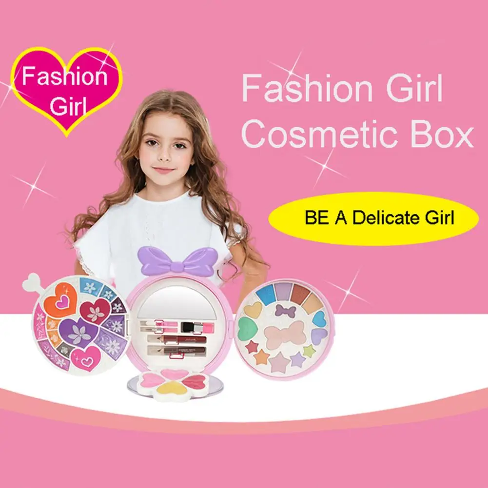 

Princess Makeup Kit Girls Makeup Kit With Cosmetic Case Safe Makeup Kit Children Gift Set For Girl Kids