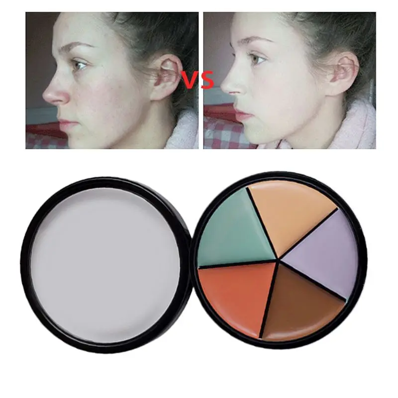 1Box 5 Colors Professional Concealer Palette Makeup Foundation Facial Face Cream Palettes Cosmetic Make Up Tools Kit 875C