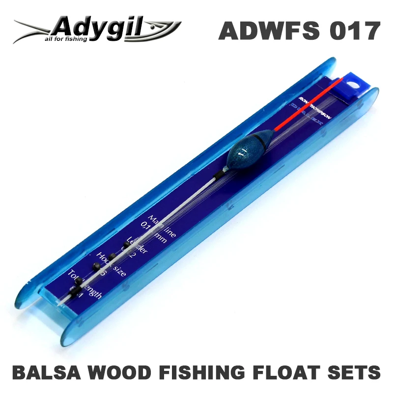 Adygil пробкового дерева поплавок наборы ADWFS 017 Floatation 0,5 г Длина лески 60 см размер крючка#16 5 шт./лот