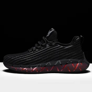 

Men's shoes tide sports summer fashion colorful stripes casual shoes men's tide shoes flying woven breathable running shoes